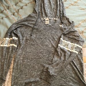 Pink lightweight hoodie